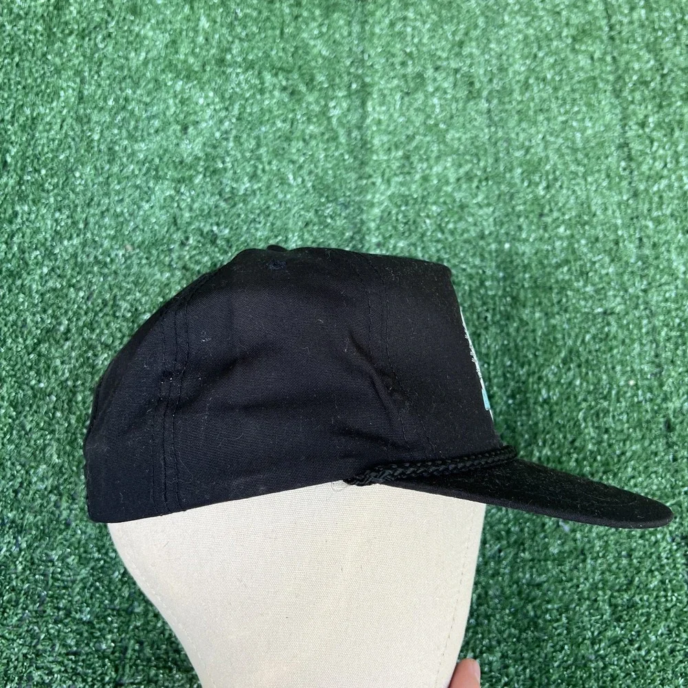 VTG Huntington Blizzard Hat Adult Black ECHL Hockey‎ Snapback Rope Trucker 90s